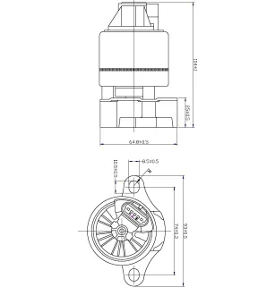 AGR-Ventil OPEL Vectra Astra: 17098361, 5851025, 5851603, 93184996