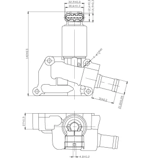 EGR valve OPEL Agila Astra Combo: 5851591, 5851607, 851593, 9157671