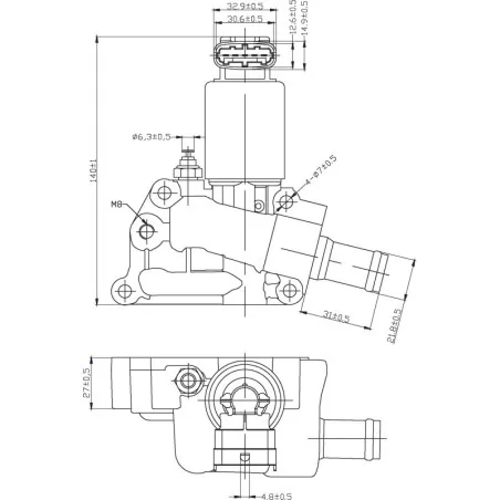 Vanne EGR OPEL Corsa: 5851020, 851706, 851708, 90543031