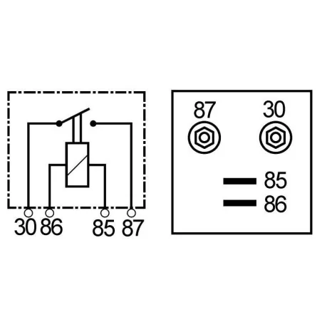 Relé de dois contatos de 24 volts