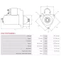 Démarreur 24V 7.00kW 12 dents AS-PL UD14654(MITSUBISHI)S, CARGO 115439, 115876, DELCO DRS0542, DS1652