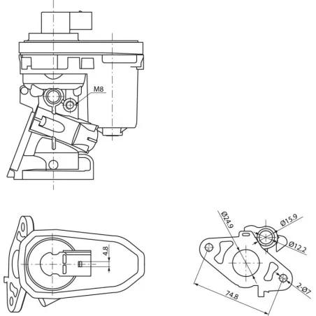 Vanne EGR FORD Transit: 1466340, 1618.HQ, 1618.R5, 1788657