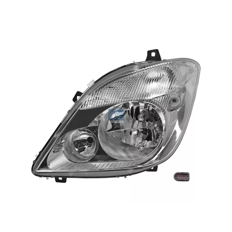 Phare principal, gauche, sans ampoules, avec phare anti-brouillard, 12 V, H7 Pour Mercedes-Benz Minibusse, Sprinter - 9068200761