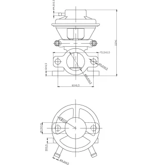 Válvula EGR FIAT Ducato: 504150396, 6040005450, 71793031