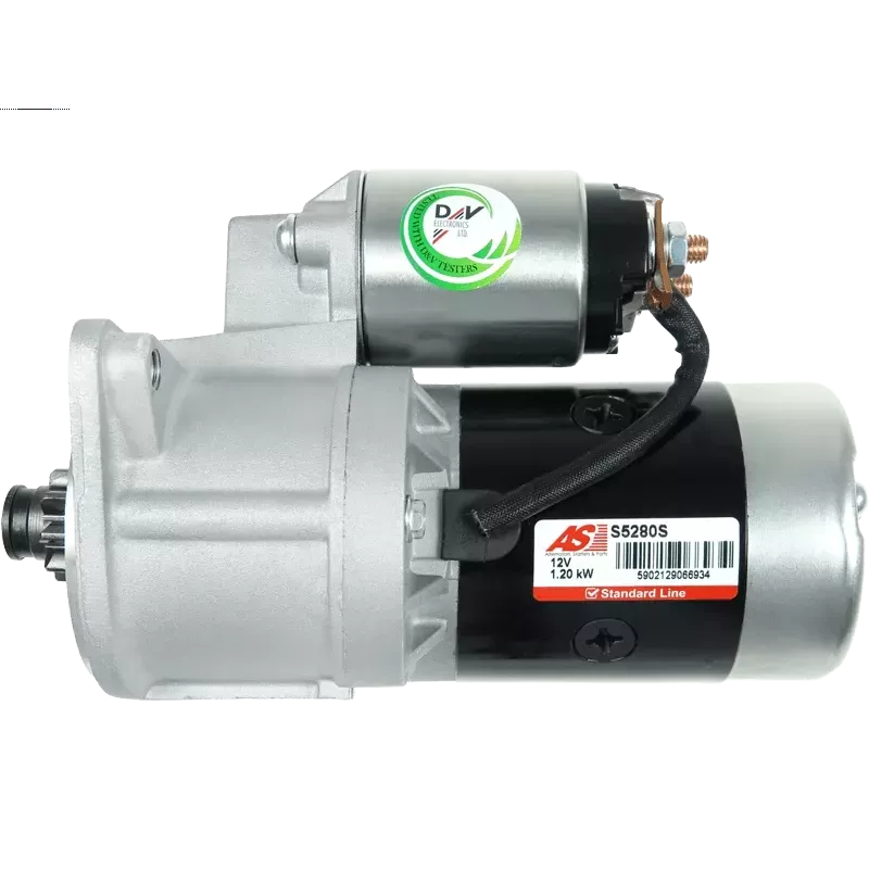 Démarreur 12V 1.20kW 9 dents AS-PL UD14283S, DELCO 16720, DRS3046, MITSUBISHI M002T52381, M002T52382