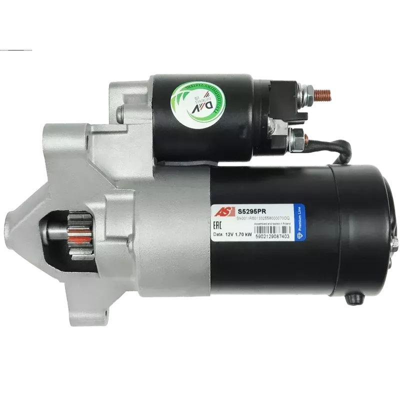 Démarreur 12V 1.70kW 13 dents FIAT 71722374, 71724272, 9624291480