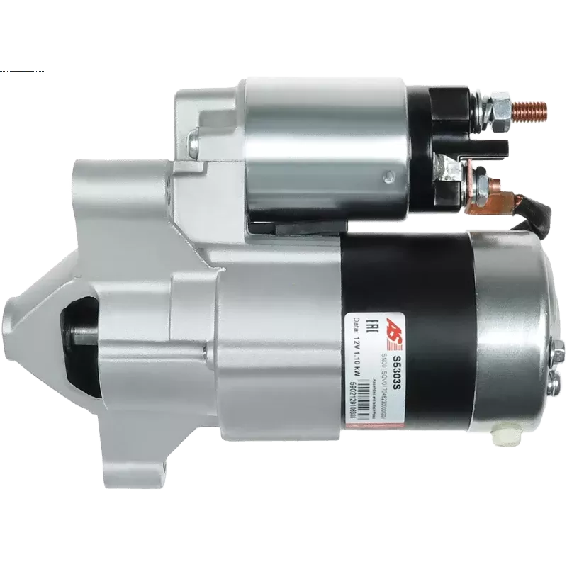 Démarreur 12V 1.10kW 12 dents AS-PL S5303S, UD20472S, BOSCH 0986021600, F000AL0104, DELCO 8000266