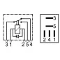 Relé de dois contatos de 12 volts