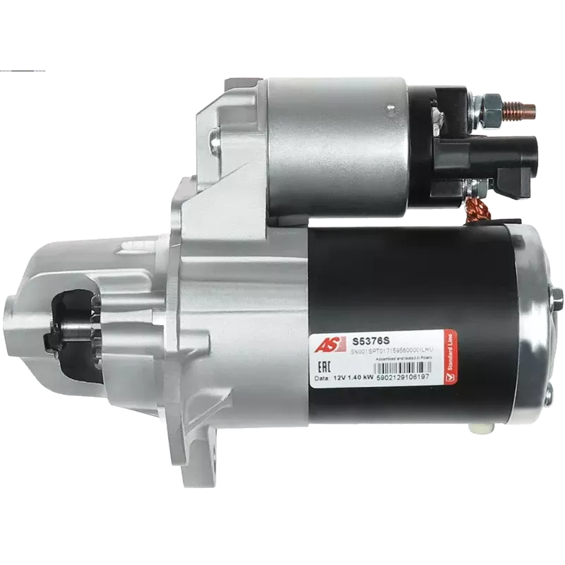 Démarreur 12V 1.40kW 12 dents AS-PL UD20434S, DELCO DRS0863, DS1973, MITSUBISHI M000T23871, M000T23871ZC