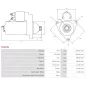 Démarreur 24V 5.50kW 12 dents AS-PL S5453S, UD18499S, MITSUBISHI M009T67171, M009T67171AM, M009T67171ZX