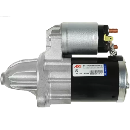 Démarreur 12V 1.40kW 9 dents AS-PL UD100035(MITSUBISHI)S, MITSUBISHI M000T20171, M000T20175, M000T20176, M000T20176AM