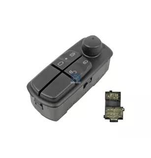 Panneau de commande, porte, côté conducteur Pour Mercedes-Benz Atego 1, Atego 2, Axor - 0015450213 - 0015455513