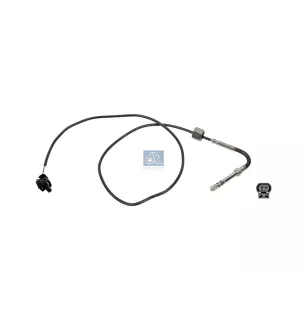 Capteur de température de gaz d'échappement, M14 x 1,5, SW: 17, L: 815 mm, L: 740 mm, α: 60 °, 2 poles