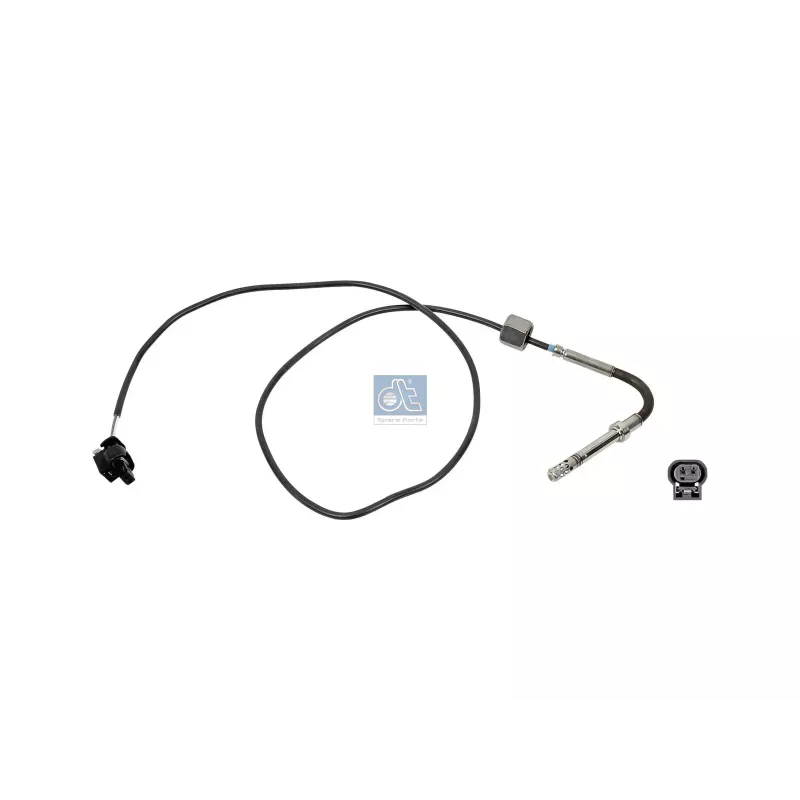 Capteur de température de gaz d'échappement, M14 x 1,5, SW: 17, L: 815 mm, L: 740 mm, α: 60 °, 2 poles Capteur de température de gaz d'échappement, M14 x 1,5, SW: 17, L: 815 mm, L: 740 mm, α: 60 °, 2 poles
