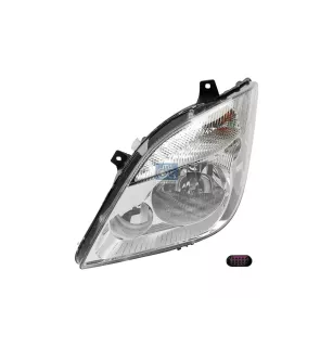 Phare principal, gauche, sans ampoules, avec phare anti-brouillard, 12 V, H7 Pour Mercedes-Benz Minibusse, Sprinter - 9068200561