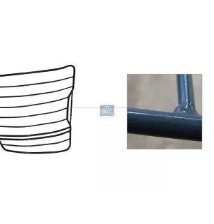 Grille de protection, phare principal, gauche - 960 880 5985