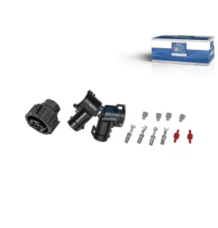 Kit de réparation, fiche, α: 90 °, 4 poles Pour Mercedes-Benz Sprinter, Transporter, Arocs, Actros 1, Actros 2, Actros 3