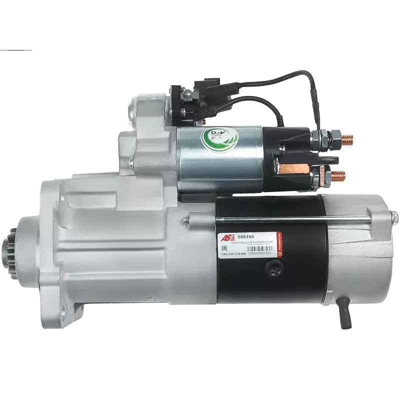Démarreur 24V 5.50kW 12 dents AS-PL UD100733S, ISKRA / LETRIKA 11.139.228, AZE4714, IS9526, MAHLE 72524893