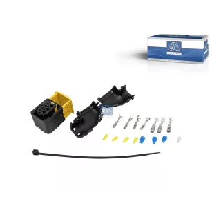 Kit de réparation, fiche, α: 90 °, 7 poles Pour DAF XF, Mercedes-Benz Actros 2, Actros 3, Actros 4, Antos, Arocs, Atego 3