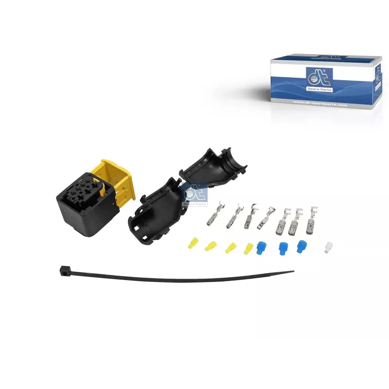 Kit de réparation, fiche, α: 90 °, 7 poles Pour DAF XF, Mercedes-Benz Actros 2, Actros 3, Actros 4, Antos, Arocs, Atego 3