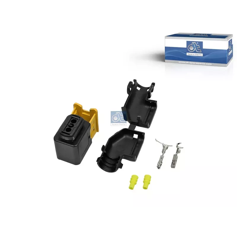 Kit de réparation, fiche, α: 90 °, 2 poles Pour Mercedes-Benz Actros 1, Actros 2, Actros 3, Actros 4, Antos, Arocs, Atego 1