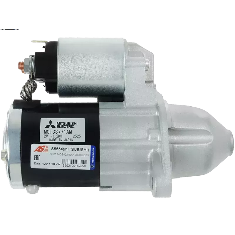 Démarreur 12V 1.20kW 11 dents AS-PL UD100958(MITSUBISHI)S, DELCO DRS0848, MITSUBISHI 1810A185, M000T33771, M000T33771AM