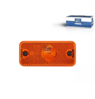Feu de gabarit latéral, orange, Lb: 84 mm, L: 110 mm, H: 50 mm, T: 18 mm