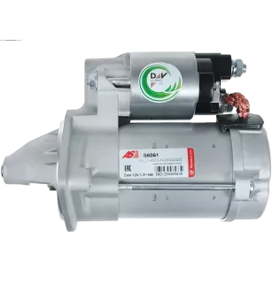 Démarreur 12V 1.30kW 9 dents AS-PL S6061, UD00874S, BOSCH 0986023260, F042200010, CARGO 114056