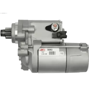 Démarreur 12V 2.00kW 9 dents AS-PL S6063, CARGO 113171, DELCO DRS0766, DENSO 228000-4300, 228000-4302