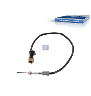 Capteur de température de gaz d'échappement, M12 x 1,25, SW: 14, L: 530 mm, L: 400 mm, 2 poles Pour Nissan NV400, Opel Movano