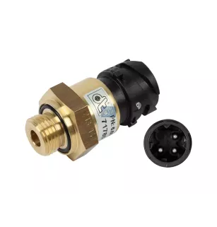 Capteur de pression, M16 x 1,5, Pin: 12 bar Pour Renault C-Serie, D-Serie, Magnum, Midlum, Premium, T-Serie - Volvo B5, B6, B7