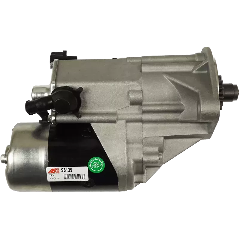 Démarreur 24V 4.50kW 12 dents AS-PL UD30039S, BOSCH 0986023840, CARGO 112366, DELCO DRS3858, DENSO DSN1228