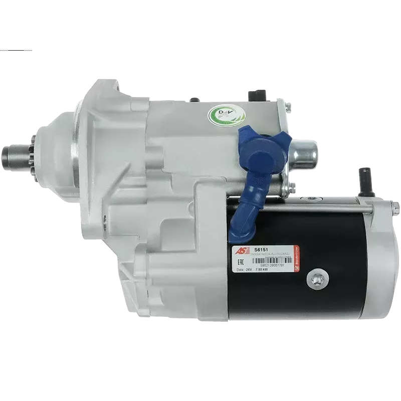 Démarreur 24V 7.80kW 10 dents AS-PL UD11132S, DENSO 228000-8570, 228000-8571, CASCO CST40653GS, DIXIE 246-30230