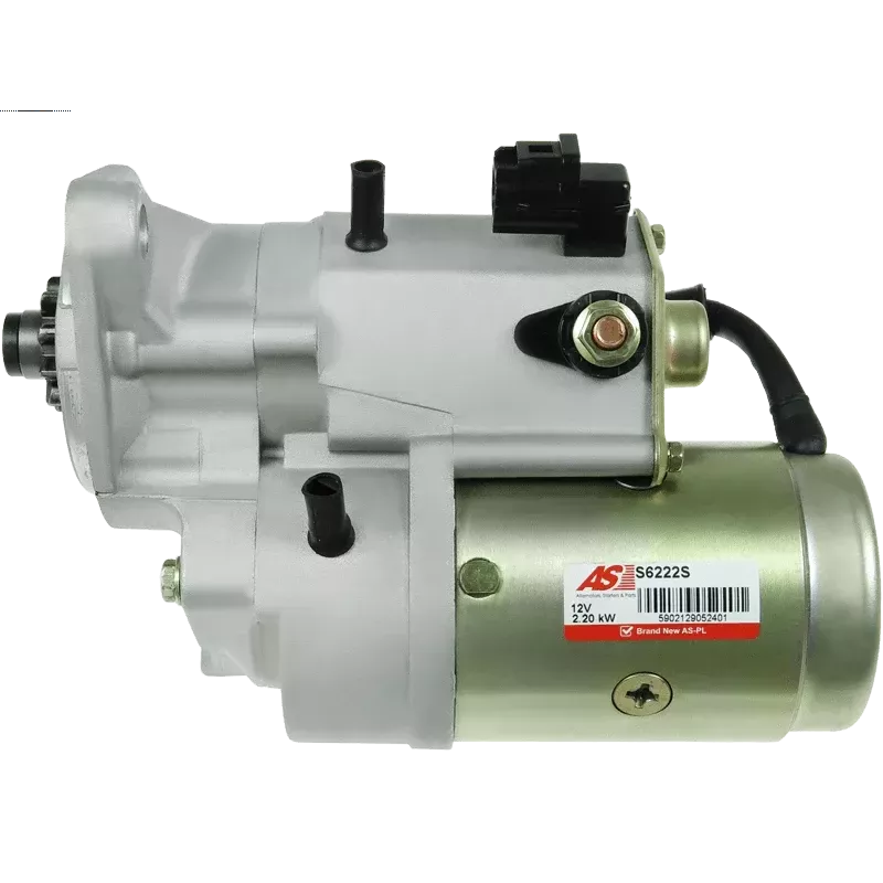Démarreur 12V 2.20kW 10 dents AS-PL S6222S, UD00710S, BOSCH 0986020601, CARGO 113757, DELCO DRS3855