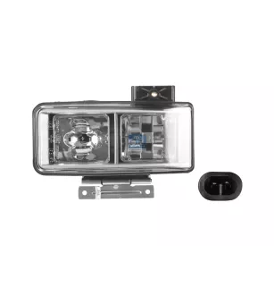 Phare anti-brouillard, gauche, sans ampoules, 24 V, H3 Pour Iveco Eurocargo, EuroStar, EuroTech, Stralis, Trakker - 98437476