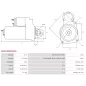 Démarreur 12V 1.70kW 11 dents AS-PL UD808767(DENSO)S, DENSO 428000-9070, 428000-9071, 428000-9072, 428000-9073