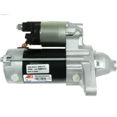 Démarreur 12V 1.00kW 9 dents AS-PL UD809833(DENSO)S, CARGO 114886, DELCO DRS0631, DS1741, DENSO 428000-4050