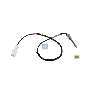 Capteur de température de gaz d'échappement, M14 x 1,5, SW: 17, L: 620 mm, L: 515 mm, α: 90 °, 2 poles Pour Iveco Daily