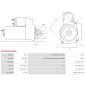 Démarreur 12V 1.00kW 9 dents AS-PL UD805278(DENSO)S, DENSO 428080-6131, DSN1215, TOYOTA 28100-40130, 28100-40131