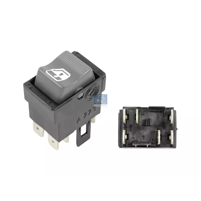 Interrupteur, lève-vitre pour Iveco Eurocargo, EuroMover, EuroStar, EuroTech, Trakker - 04859489 - 42583308 - 4859489