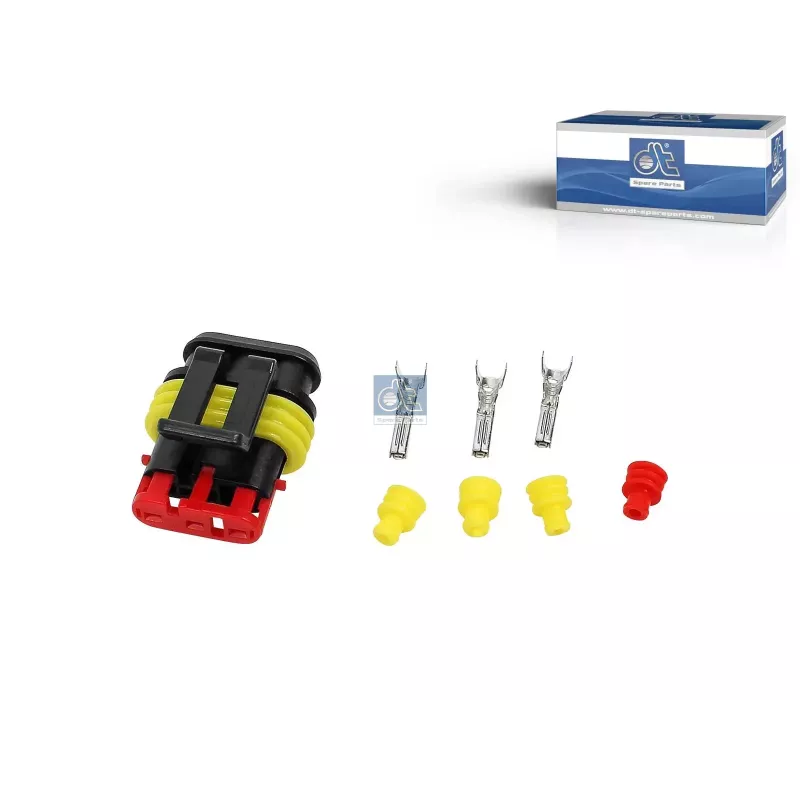 Kit de réparation, fiche, 3 poles Pour Iveco Arway, Crossway, Daily , Eurocargo, EuroStar, EuroTech, Evadys, Trakker - 98435344S