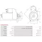 Démarreur 12V 1.70kW 13 dents AS-PL UD805276(DENSO)S, CARGO 116555, DELCO DRS1015, DENSO 428000-2020, 428000-9210