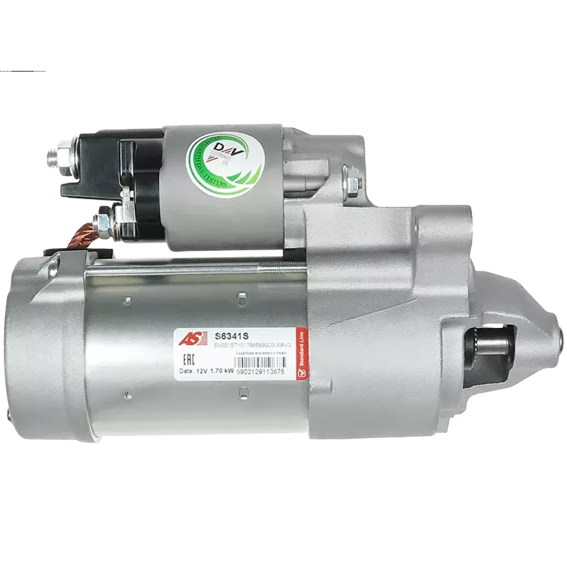 Démarreur 12V 1.70kW 15 dents AS-PL S6341S, UD20550S, BMW 12418570845, 12418572542, 12418572899 Démarreur 12V 1.70kW 15 dents AS-PL S6341S, UD20550S, BMW 12418570845, 12418572542, 12418572899