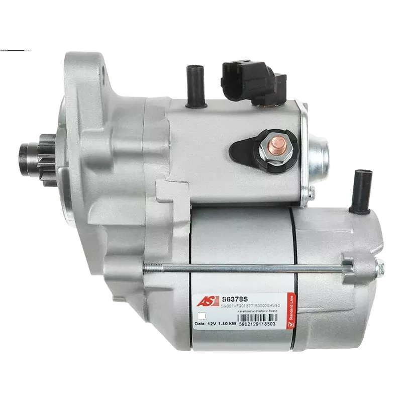 Démarreur 12V 1.40kW 10 dents AS-PL UD16988S, DENSO 428000-6380, 428000-6381, TOYOTA 28100-31111, DIXIE 246-15124