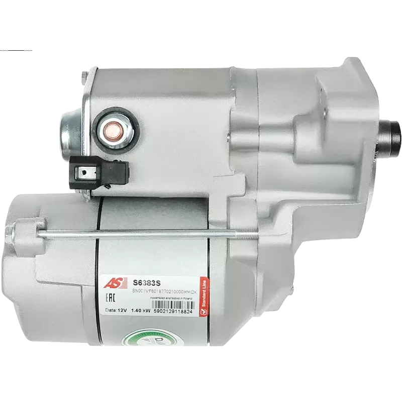Démarreur 12V 1.40kW 9 dents AS-PL UD16985S, CHRYSLER 4609703, 4686111, 4686111AE, DELCO DRZ5183