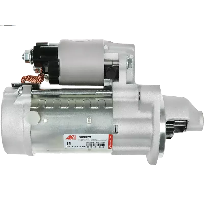 Démarreur 12V 1.20kW 13 dents AS-PL UD20511S, DENSO 428000-8280, HYUNDAI / KIA 36100-2E300, DIXIE S-80519, KRAUF STN5885