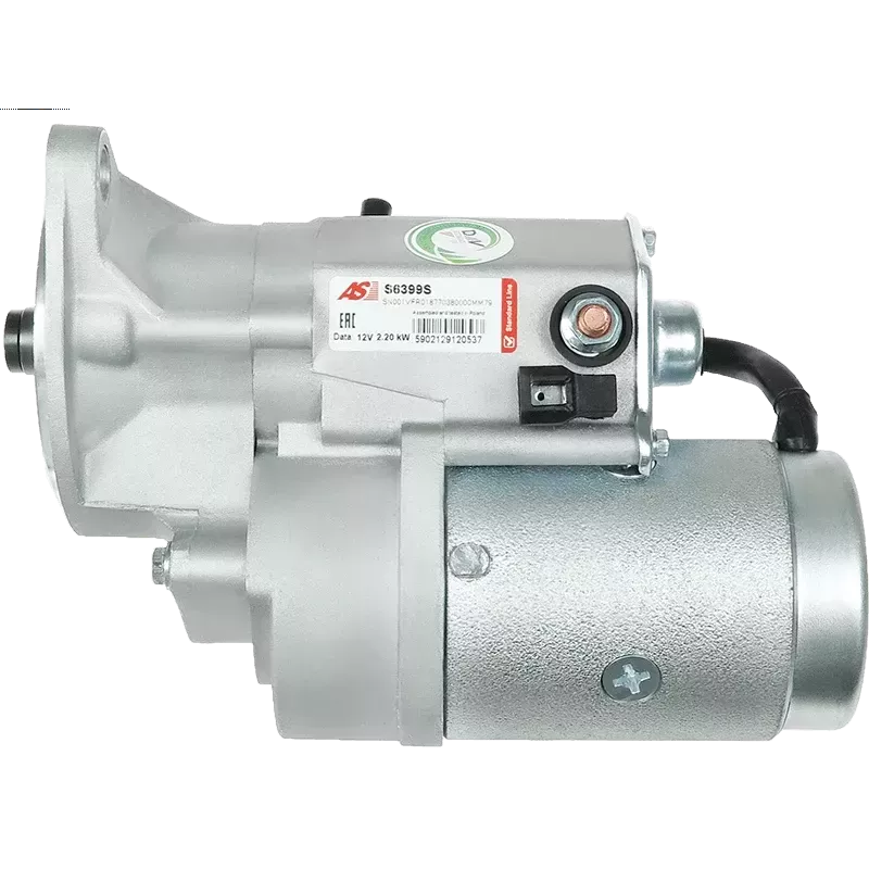 Démarreur 12V 2.20kW 9 dents AS-PL S6399S, UD17005S, CARGO 113132, DELCO DRS0194, DS1304 Démarreur 12V 2.20kW 9 dents AS-PL S6399S, UD17005S, CARGO 113132, DELCO DRS0194, DS1304