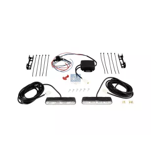 Kit de feux de circulation diurne, 2 W, 12-24 V Pour Mack Mid-Liner - MAN TG-Serie - Renault C-Serie, D-Serie, G / Manager