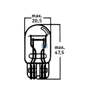 Ampoule, 12 V, W21/5W, 21/5 W, W3x16q Pour Citroën Jumper - Fiat Ducato - Ford Transit - Iveco Daily - Nissan Interstar, NV400
