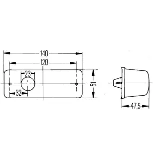 2BM 006 692-011 Hella Left Indicator Light - 141472